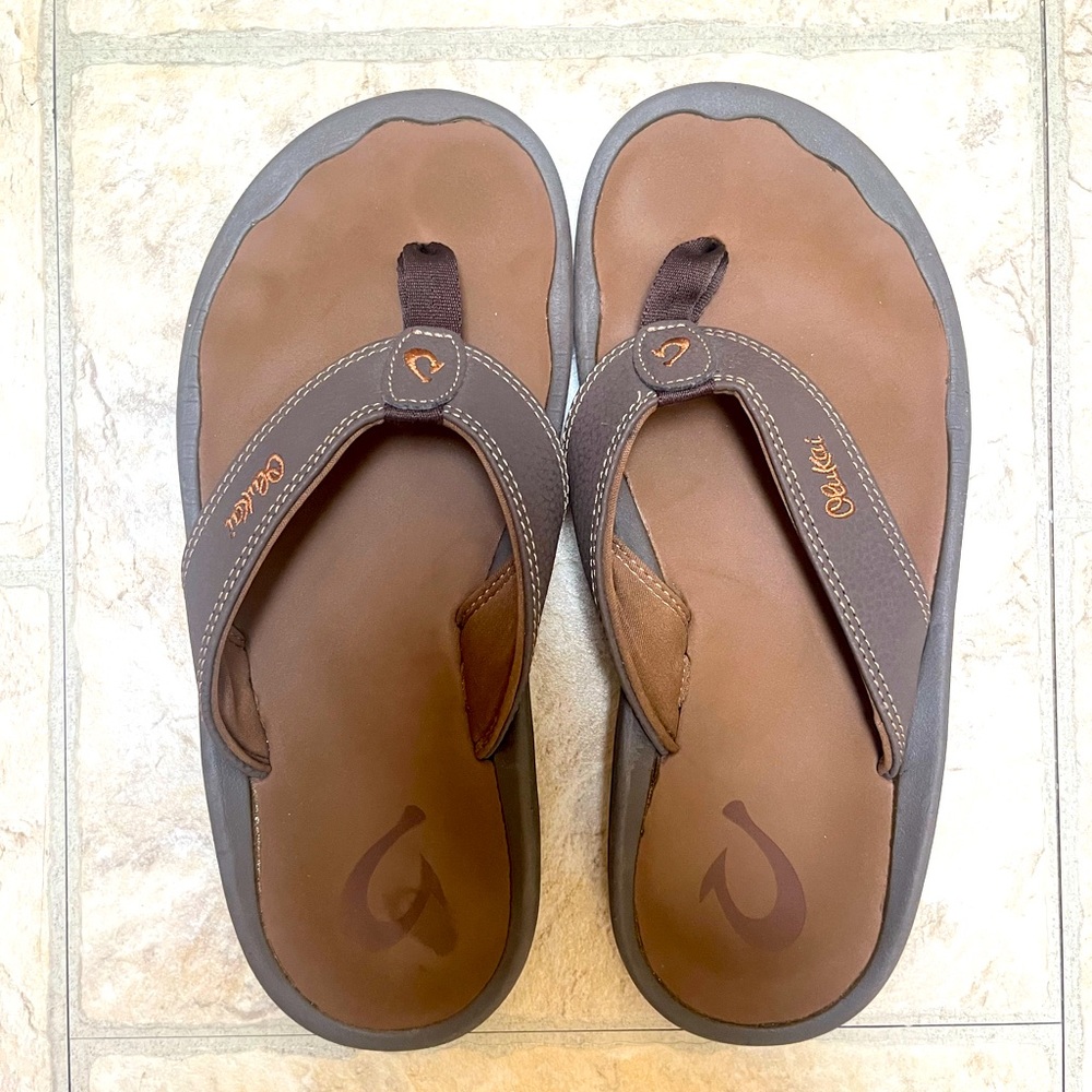 Olukai Men's ‘Ohana 10110-4827 Dark Java-Ray. Size 9